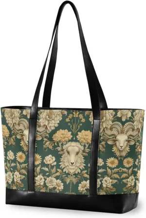 Chinese Elaborate-style Painting Soft Green simple bags for women tote professional with zipper for mom with bolso de trabajo para mujer