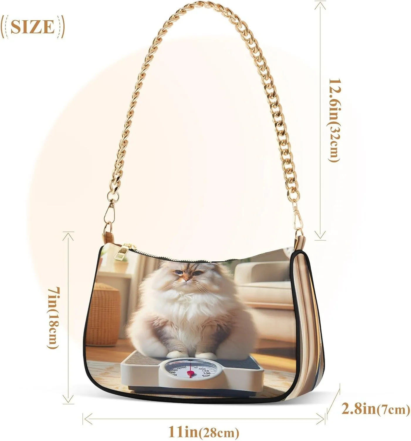 Colorful Leaf Shoulder Bag with Zipper, Crossbody Bags for Women Trendy