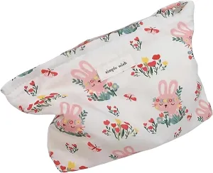 Cosmetic Bags, Floral Makeus Bag, Large Cotton Travel Makeup Bag, Flower Makeup Organizer for Valentine's Day Gift for Women(Bunny Red)