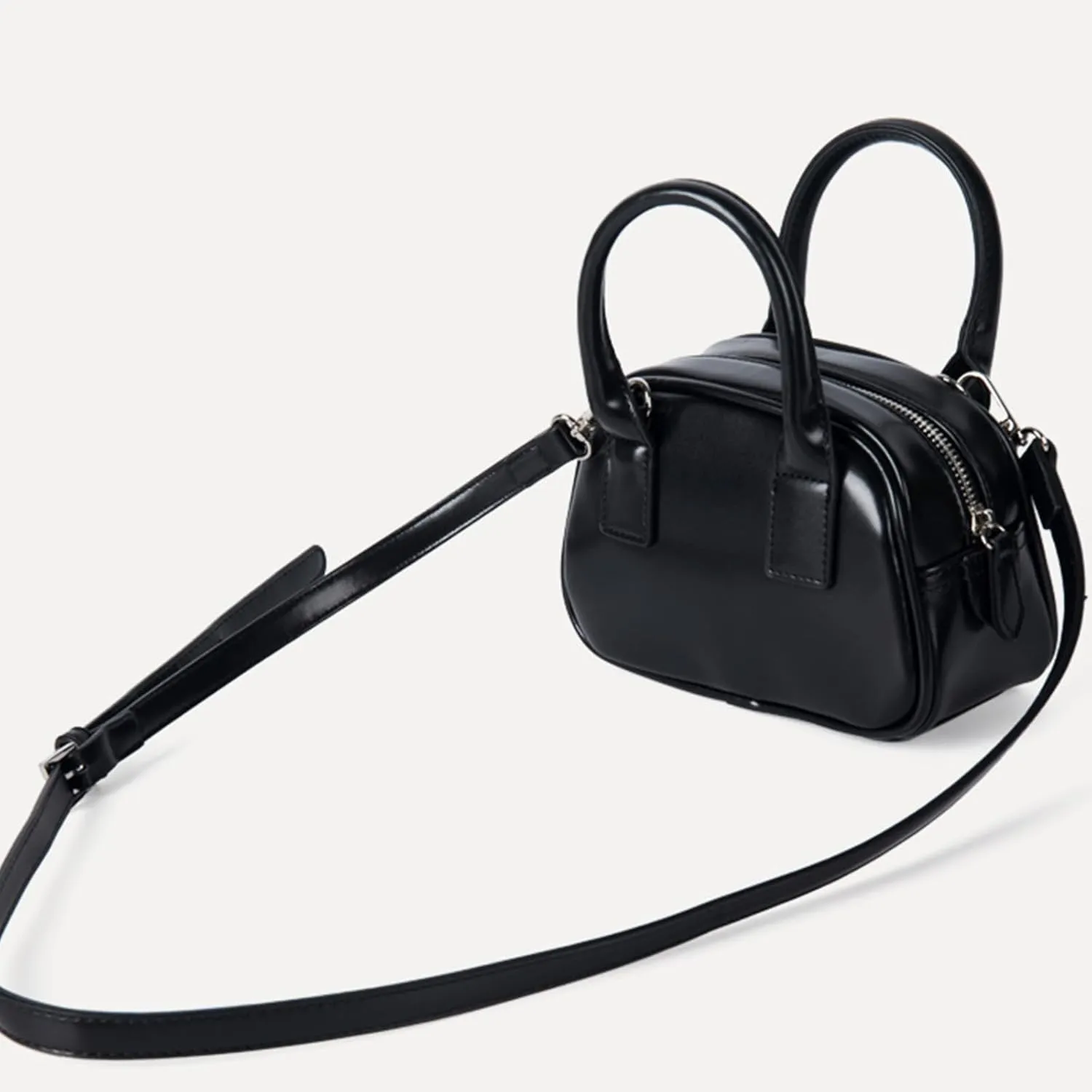 Creative Bows Aesthetic Shoulder Bag PU Leather Handbag Stylish Crossbody Bags Casual Satchel Purse For Everyday Use