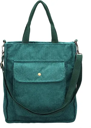 Crossbody Bags for Women Corduroy Tote Bag Women Shoulder Bag Casual Top Handle Ladies Handbags