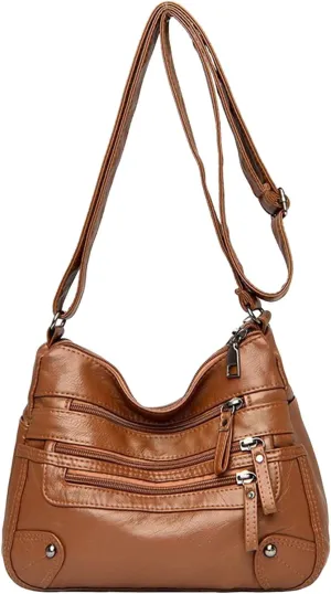Crossbody Zipper Bag Women Bags Fashionable Middle Mother Bags Large Capacity Shoulder Crossbody Casual