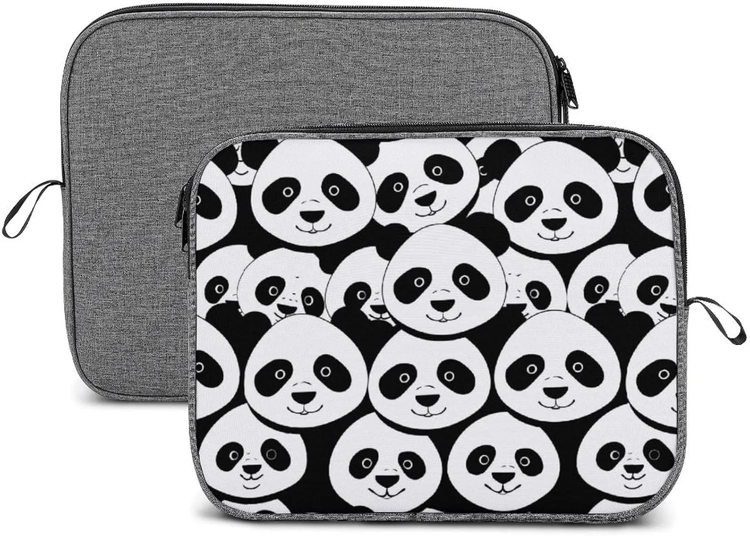 Cute Panda Head Laptop Sleeve Notebook Computer Pocket Case Tablet Briefcase Carrying Bag Protective Case 14inch