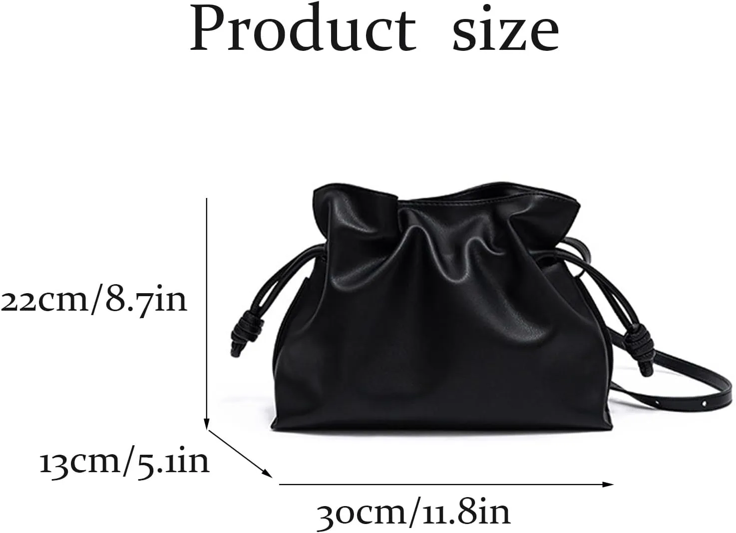 Designer Bucket Women's bags,Genuine Leather Shoulder Hobo Bag,Chic Drawstring Storage Leather Crossbody Bag for Women