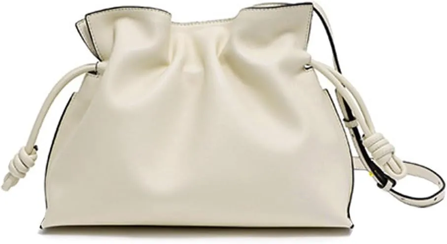Designer Bucket Women's bags,Genuine Leather Shoulder Hobo Bag,Chic Drawstring Storage Leather Crossbody Bag for Women