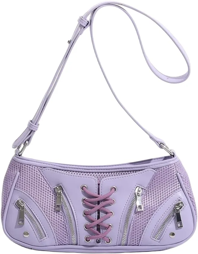 Designer Shoulder Bag for Women, Chic Saddle Bag Purses, Vegan Pu Leather Crossbody, Ladies Going Out Purse.