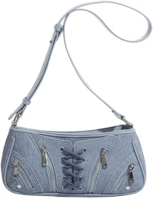 Designer Shoulder Bag for Women, Chic Saddle Bag Purses, Vegan Pu Leather Crossbody, Ladies Going Out Purse.