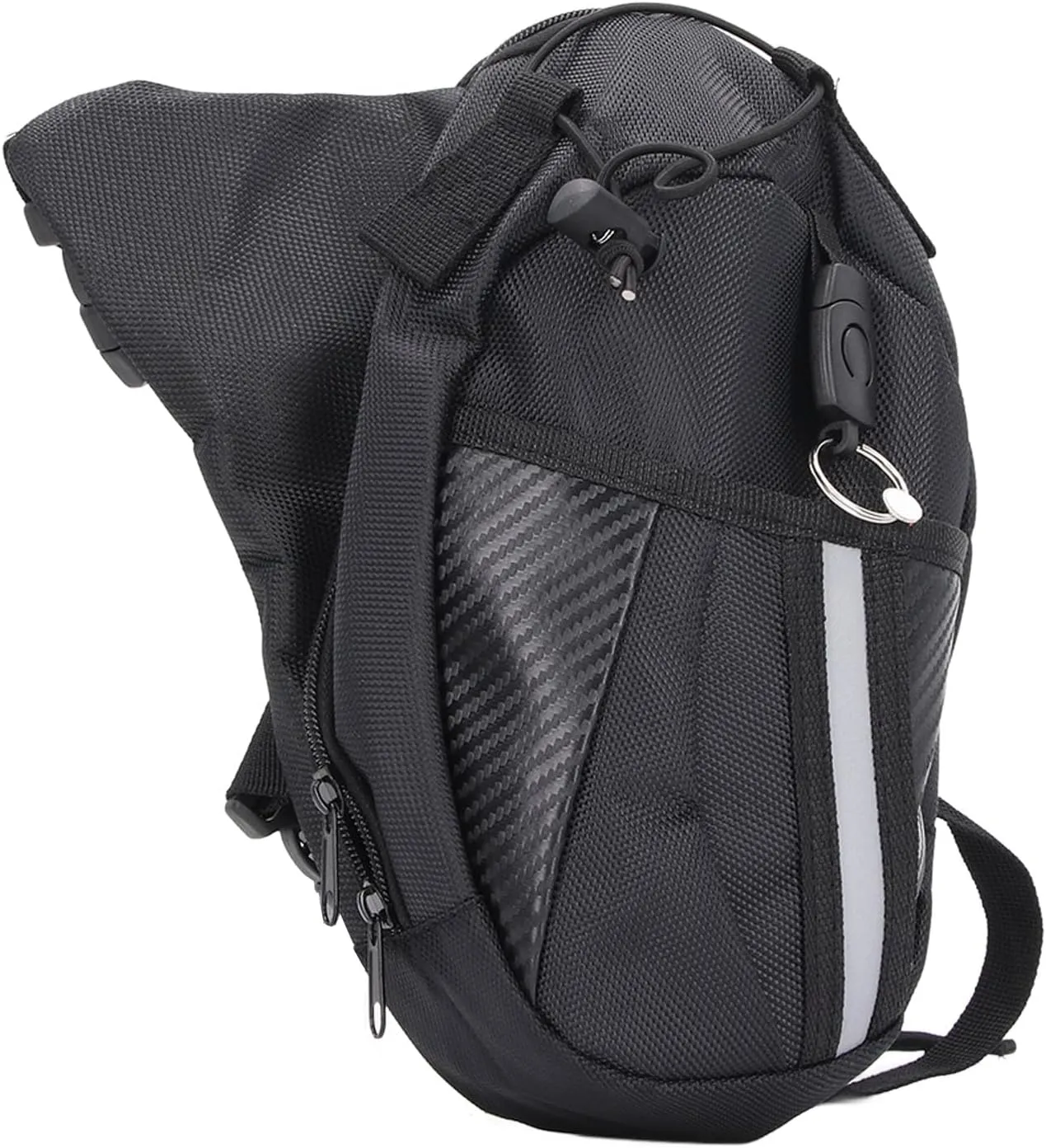 Drop Leg Bag, Spacious Thigh Bag with Adjustable Straps and Reflective Strip, Large Capacity Leg Pouch for Motorcycle, Cycling, Hiking, and Travel