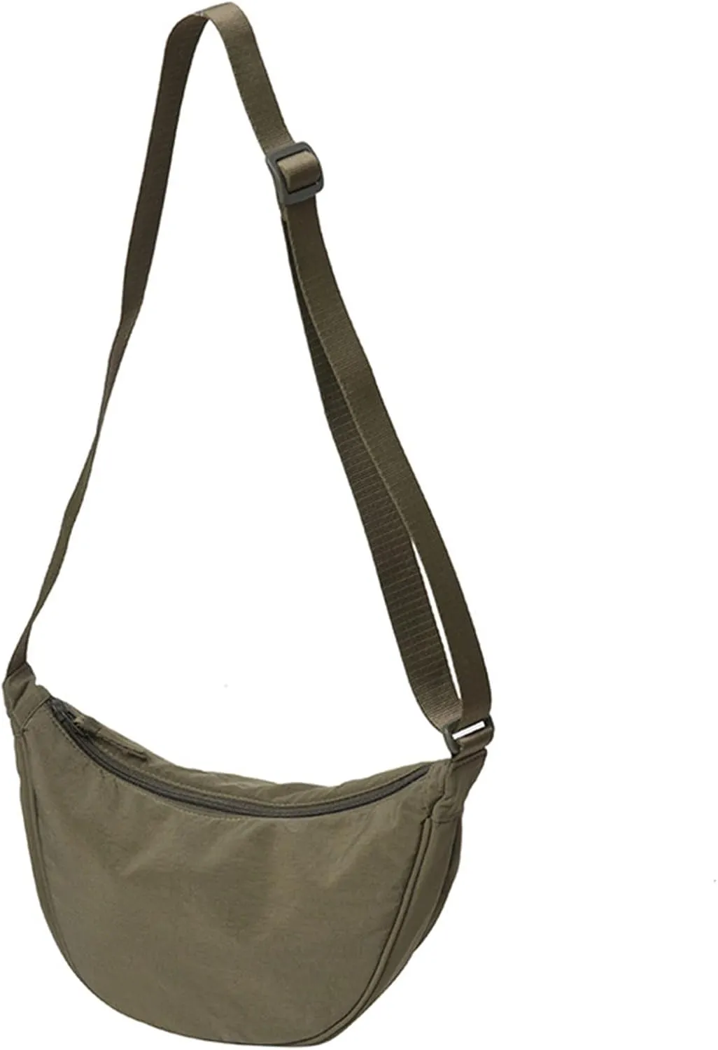 Dumpling Bags Women Armpit Bags Nylon Simple Shoulder Bag Design Crossbody Bag Men Messenger Small (Green, One Size)