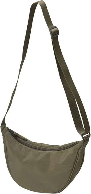 Dumpling Bags Women Armpit Bags Nylon Simple Shoulder Bag Design Crossbody Bag Men Messenger Small (Green, One Size)