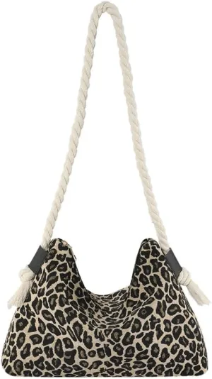 Fashion Cheetah Purses for Women Handbag, y2k Cheetah Handbags Cheetah Print Hobo Ladies Chic Shoulder Bags Purse (Leopard brown)