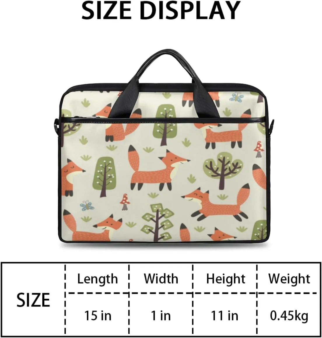 Flowers Laptop Bag for Women Men 13-15 Inch Computer Briefcase Bag Lightweight Notebook Shoulder Messenger Bag