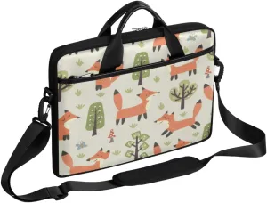 Flowers Laptop Bag for Women Men 13-15 Inch Computer Briefcase Bag Lightweight Notebook Shoulder Messenger Bag