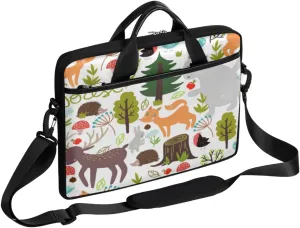 Flowers Laptop Bag for Women Men 13-15 Inch Computer Briefcase Bag Lightweight Notebook Shoulder Messenger Bag