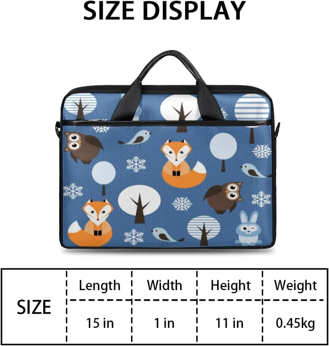 Flowers Laptop Bag for Women Men 13-15 Inch Computer Briefcase Bag Lightweight Notebook Shoulder Messenger Bag