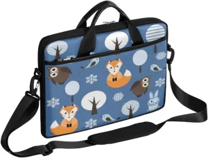 Flowers Laptop Bag for Women Men 13-15 Inch Computer Briefcase Bag Lightweight Notebook Shoulder Messenger Bag
