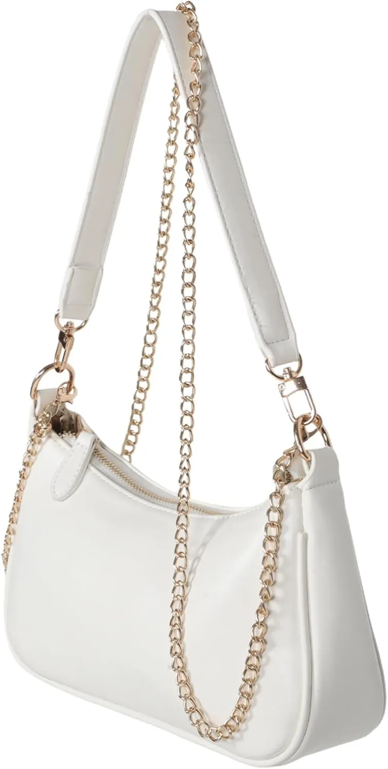 GALPADA Shoulder Handbags Brown Pu Leather Bag Crossbody Underarm Purse Travel Handbag Stylish Top Handle Purse