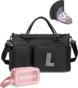 Gift for Kids, Daughter Gifts from Mom, Father, Girls Gifts for Kids Friends, Initial Gym Bag for Girls, Travel Duffel Bag