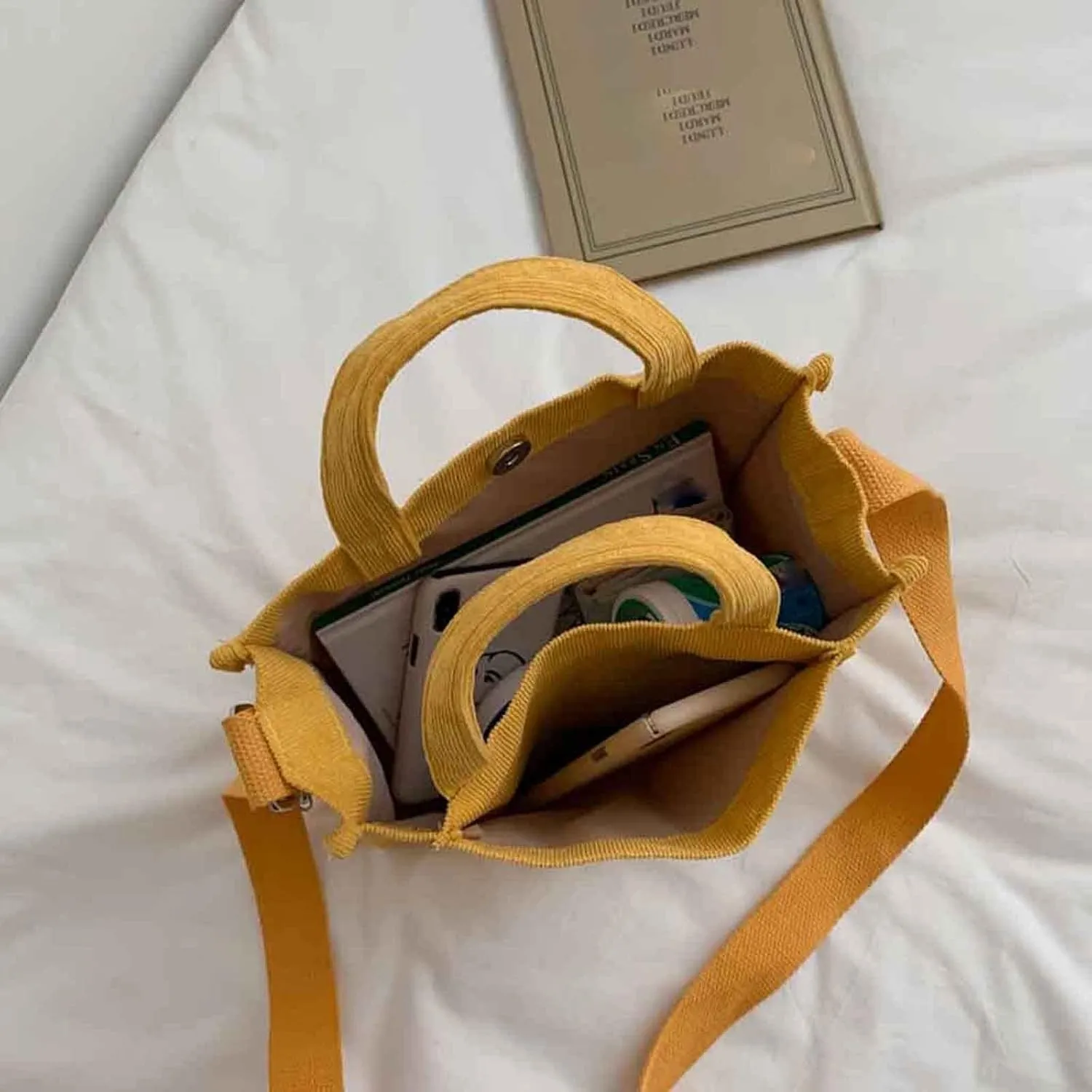 Girls' Polyester New Small Square Bag Korean Fashion Portable One Shoulder Drawstring Crossbod Bag Small Shoulder