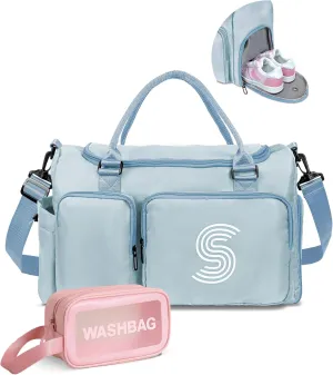 Gym Bag for Girls, Kids Travel Duffel Bag, Sports Bag, Personalized Weekender Bag, Overnight Sleepover Bag, personalized kids bags