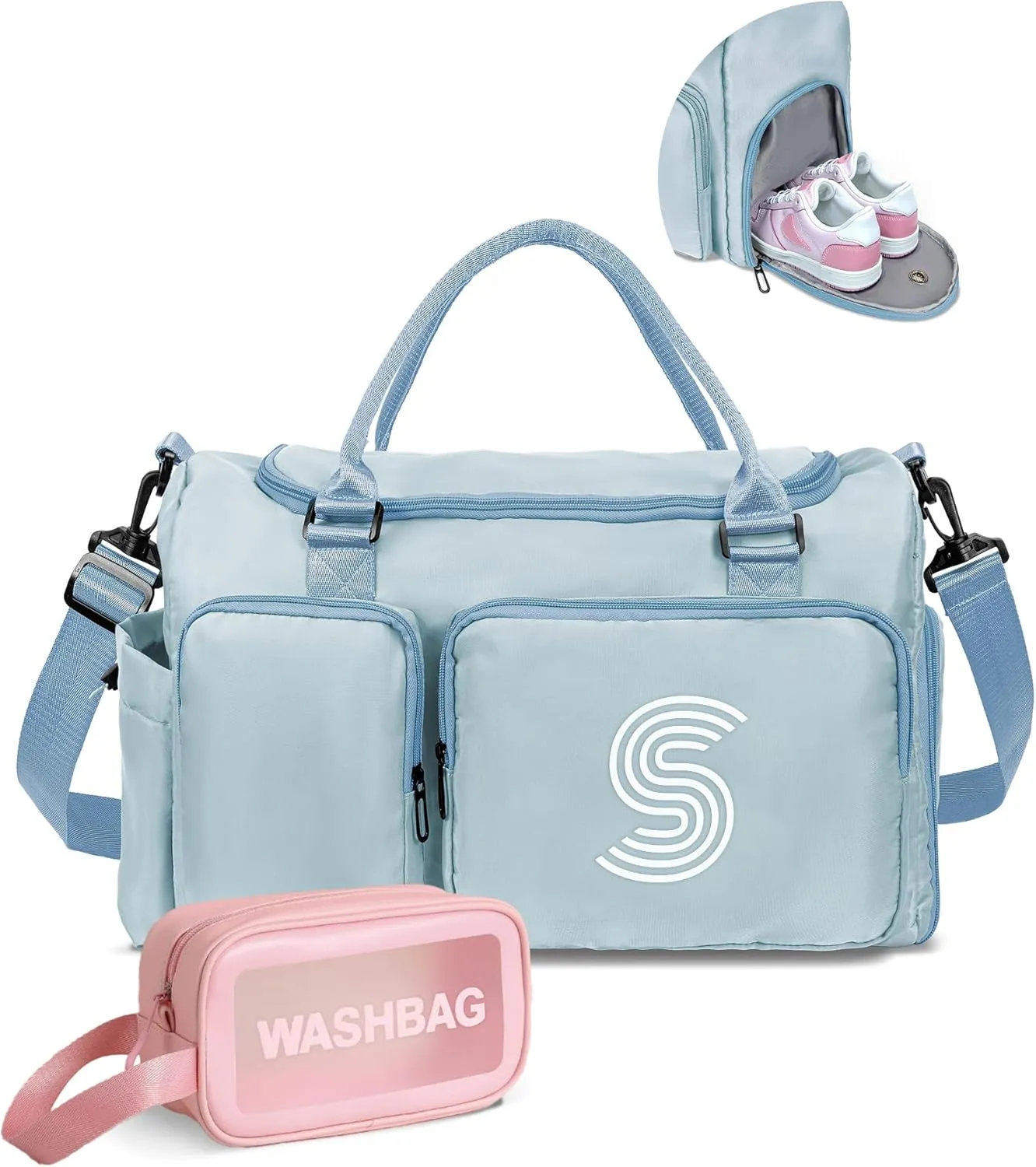 Gym Bag for Girls, Kids Travel Duffel Bag, Sports Bag, Personalized Weekender Bag, Overnight Sleepover Bag, personalized kids bags