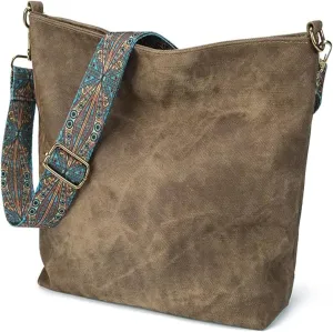 Hobo Bag for Women Large Fashion Crossbody Bag Top Handle Trendy Shoulder Bag Purse Handbag Travel Bucket Tote Bag