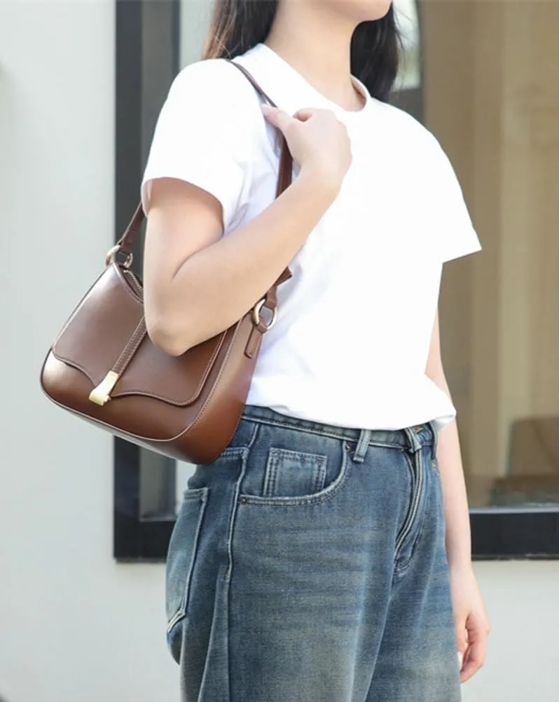 Hobo Shoulder Bags for Women Chic Tote Bag Vegan Leather Crossbody Bags Small Tote Handbag Purse