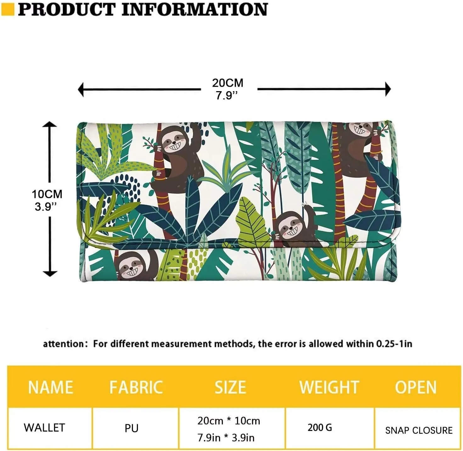 Howilath Adorable Panda Sunflower Printed Women Trifold Wallet Large Capacity Credit Card Holder Organizer Clutch Purse Travel Money Bags