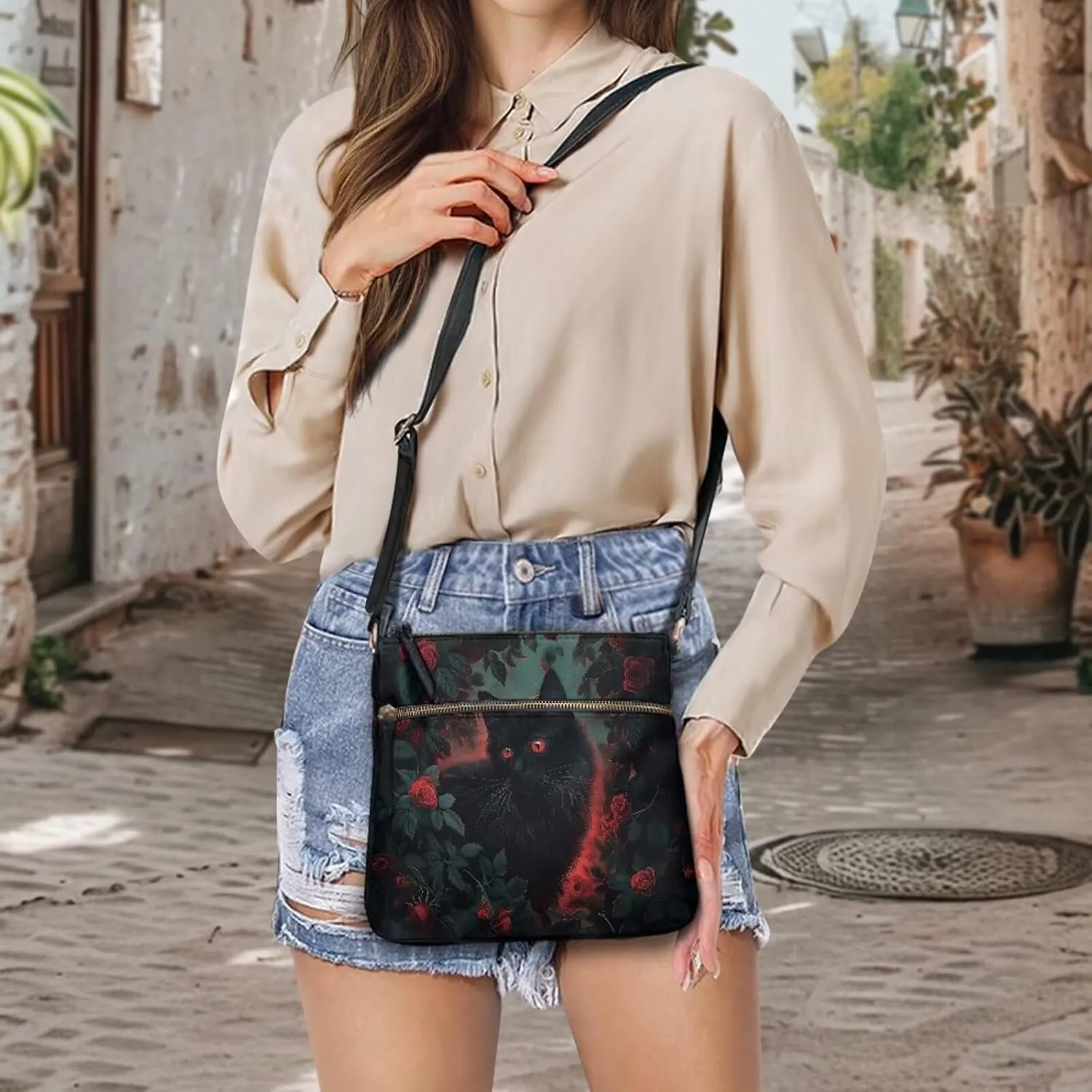 HUGS IDEA Genuine Leather Shoulder Bag for Women Stylish Hobo Handbags Crossbody Bags for Lady