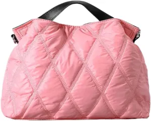 JHTPSLR Large Puffer Tote Bag for Women Quilted Puffer Handbags Puffy Tote Bags Shoulder Bags Trendy Bags 2025