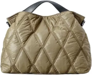 JHTPSLR Large Puffer Tote Bag for Women Quilted Puffer Handbags Puffy Tote Bags Shoulder Bags Trendy Bags 2025