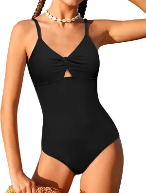 KANGKANG Girls Swimsuit, Solid Color Girl One Piece Swimsuits with Tropical Print Drawstring Cover Up Bathing Suits Set 9-16Y