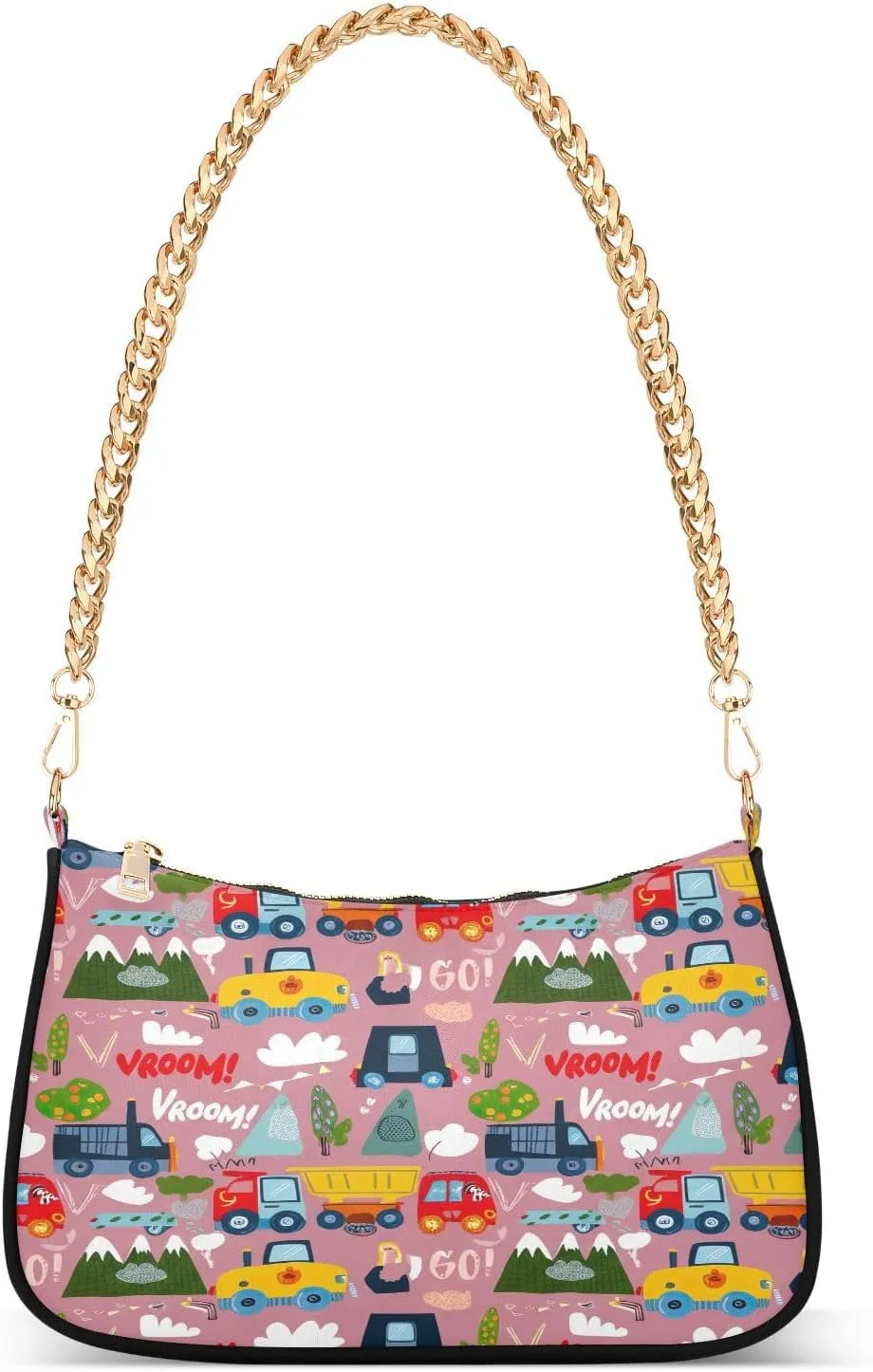 Kawaii Construction Vehiclestrucks Mini Shoulder Purse, Crossbody Bags for Women Trendy