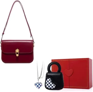 LA'FESTIN Leather Purse Small Bags For Women: Trendy Shoulder Handbags Crossbody Bag