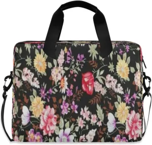 Laptop Bag for Women - Fits 16 inch with Laptop Compartment Carrying Messenger Sleeve with Strap Professional Fashion Travel Purse for Business Office Bag Printed