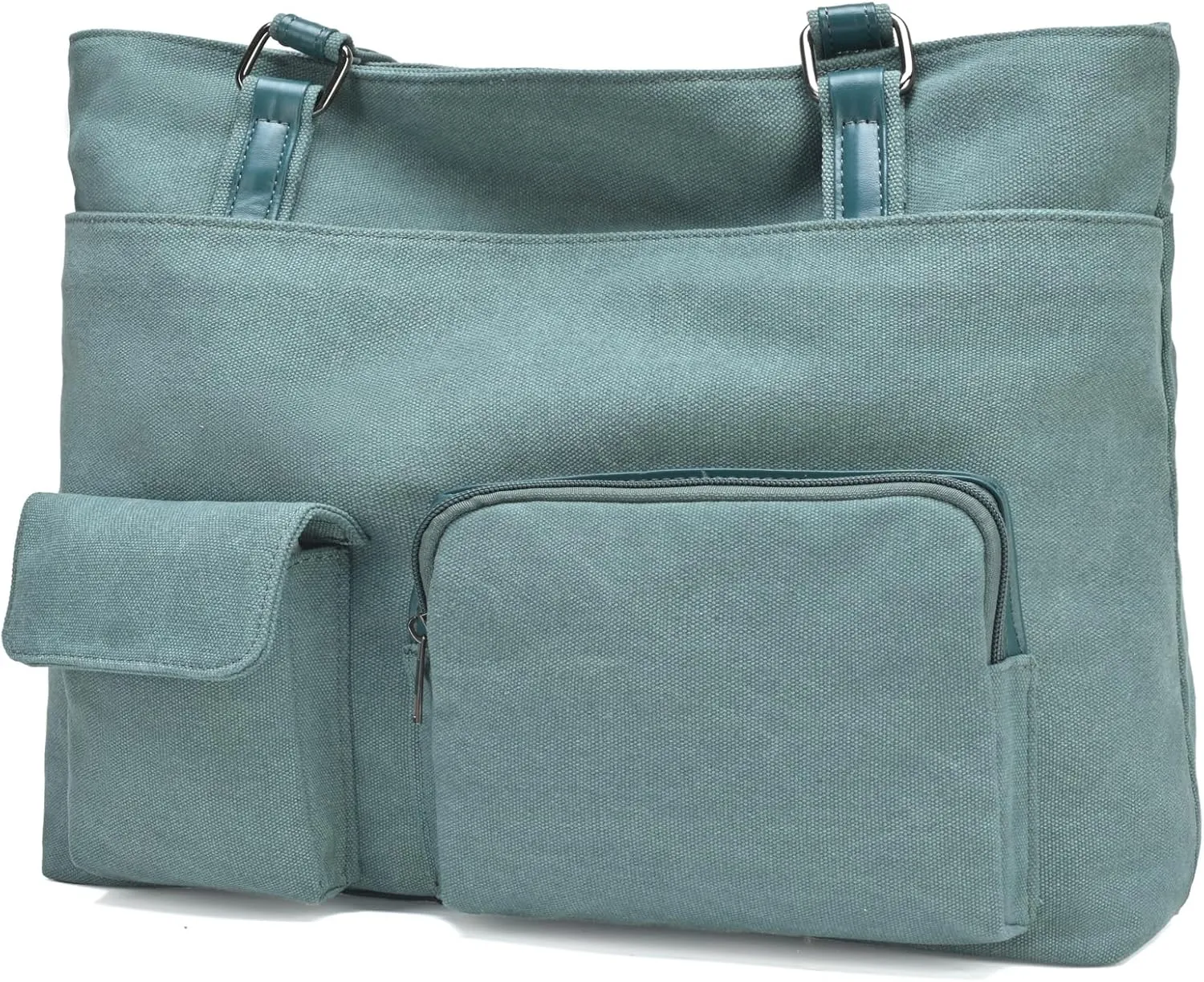 Laptop Tote Bag for Women Work Bags Professional 15.6 Inch Large Canvas Purse with Pockets