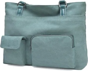 Laptop Tote Bag for Women Work Bags Professional 15.6 Inch Large Canvas Purse with Pockets