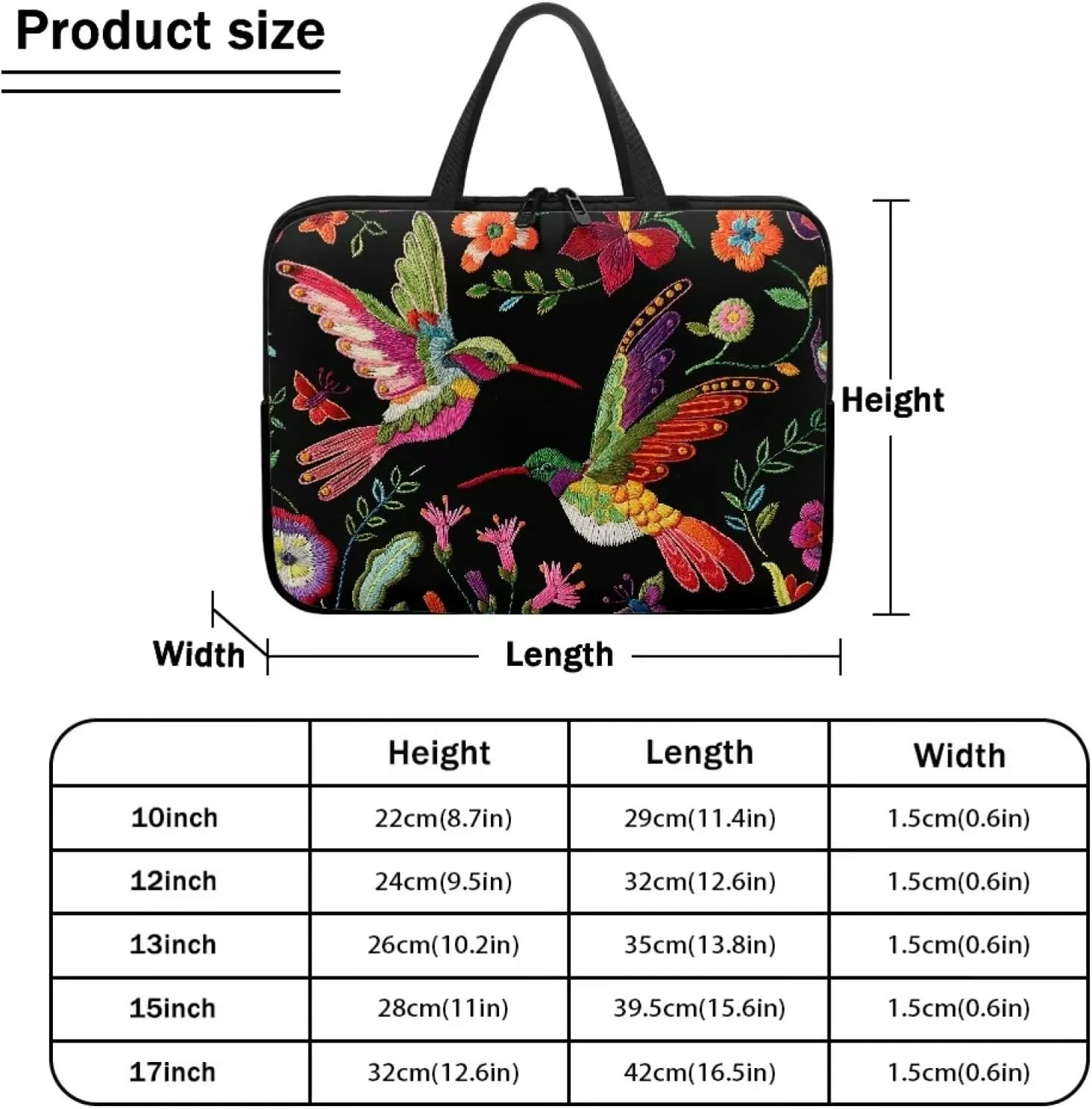 Laptop Tote Protective Case with Handle,Water-Repellent Computer Cover