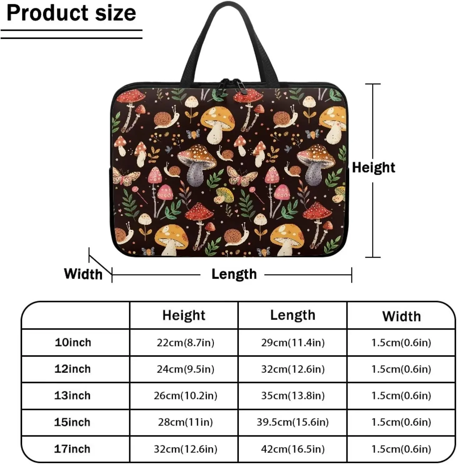 Laptop Tote Protective Case with Handle,Water-Repellent Computer Cover