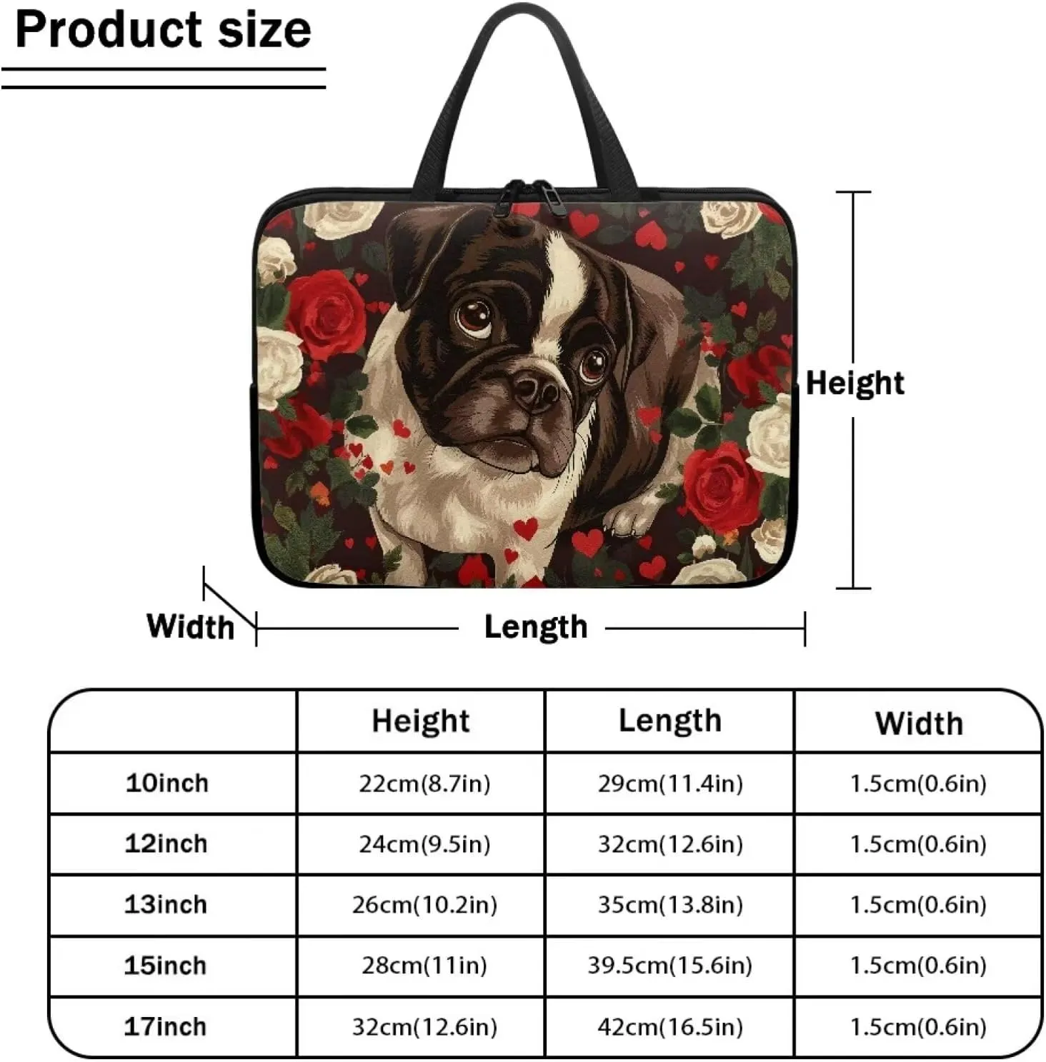 Laptop Tote Protective Case with Handle,Water-Repellent Computer Cover