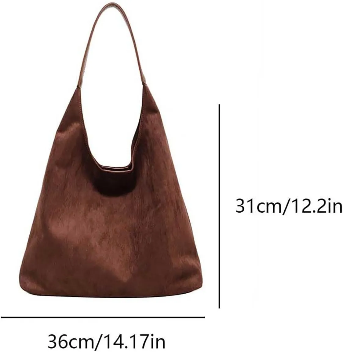 Large Messenger Bag Tote Bags For Women Work Bags Suede Slouchy Bag Handbag Tote Handbag