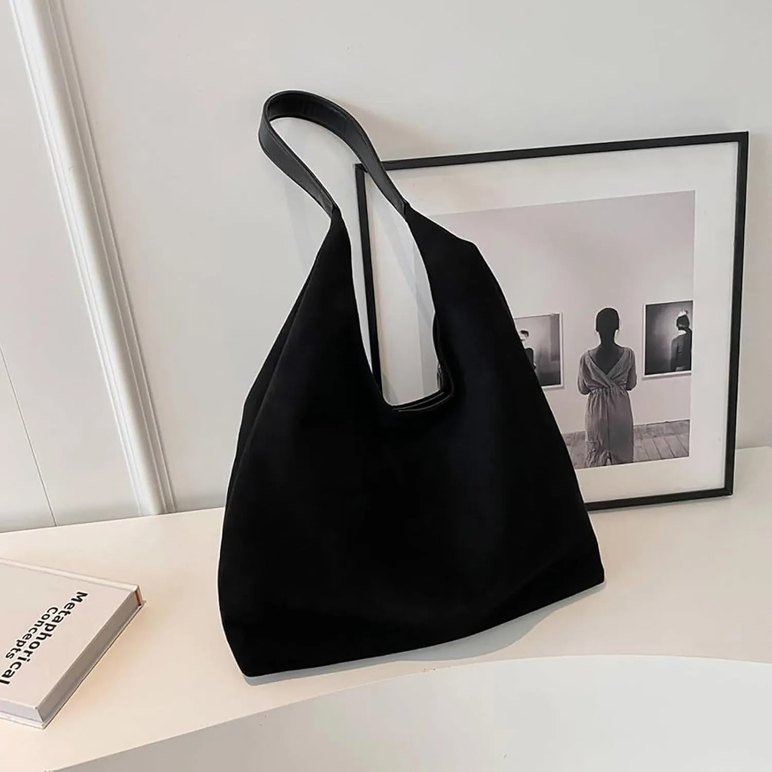 Large Messenger Bag Tote Bags For Women Work Bags Suede Slouchy Bag Handbag Tote Handbag