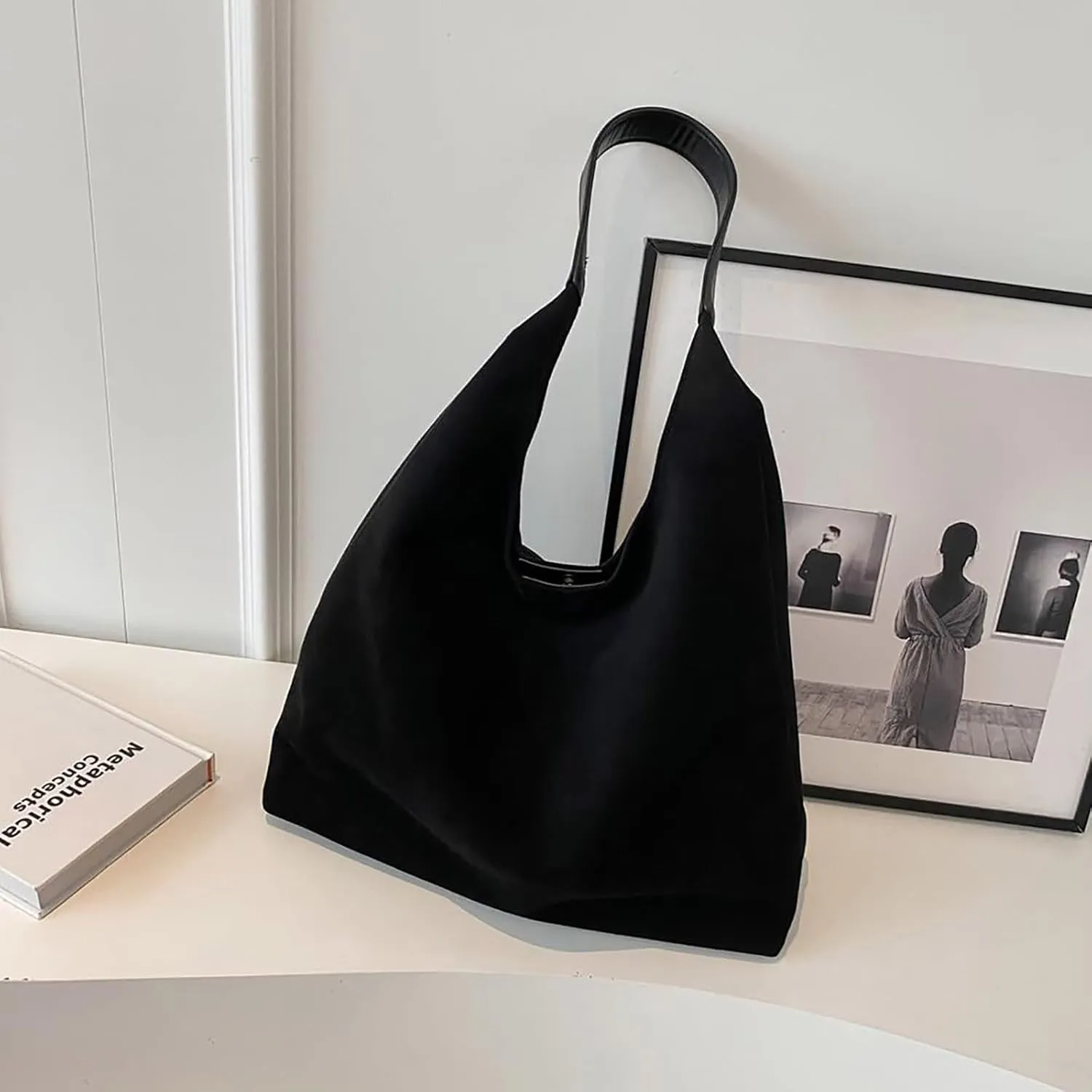 Large Messenger Bag Tote Bags For Women Work Bags Suede Slouchy Bag Handbag Tote Handbag