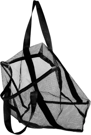 Large Tote Bag Mesh Beach Bag for Women Men Girls Heavy Duty Shopping Travel Cruise Essentials Black