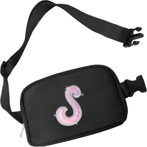 Leather Letter Belt Bag Cute Crossbody Bags Travel Fanny Waist Pack Trendy Stuff Christmas Birthday Gifts for Girls