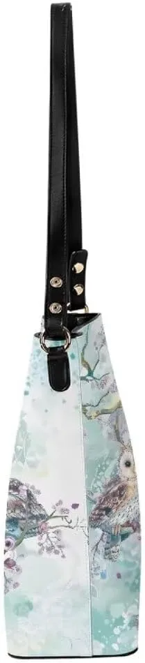 Leather Tote Bucket Bags for Women Stylish Top Handle Satchel Shoulder Purse Lightweight Bucket Handbag Tote Bag
