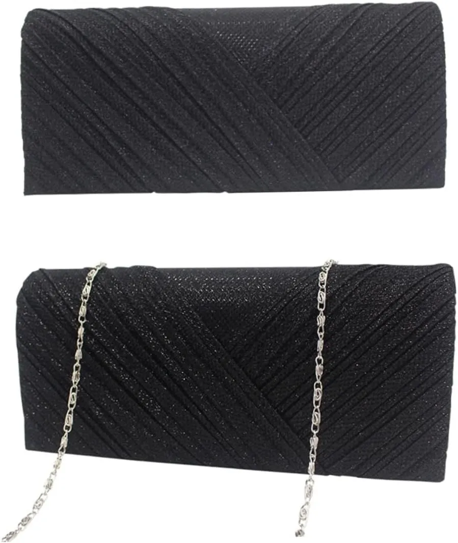 LIFKOME Women's Evening Bag Fashion Clutch Purse Compact Handbag for Night Out Wedding Party Date Cruise Ball Prom Small but Spacious