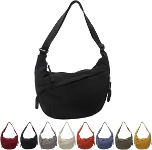 Limorence Bag for Women, Limorence Crossbody Bag, Limorence Women's Fashion Plain Color Nylon Crossbody Hobo Bag