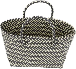 MAGICLULU 1Pc Handwoven Plastic Bag Retro Style Casual Handbag for Summer Beach and Stylish Tote for Everyday Use for Shopping and Photography Props