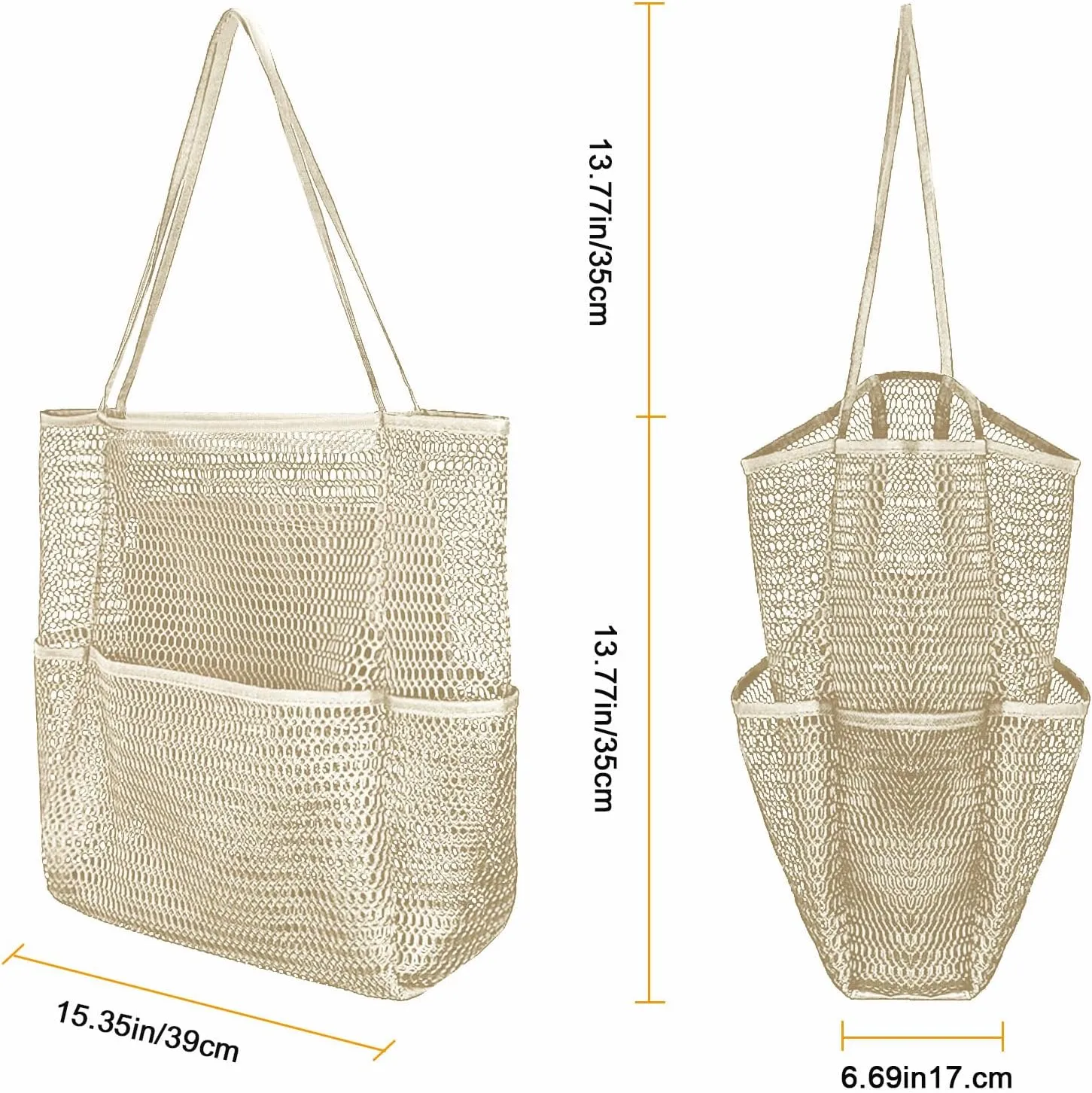 Mesh Beach Tote Bags for Women Sandproof Large Shoulder Pool Swimming Bag Summer Vacation Essentials Inner Pocket